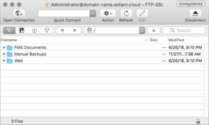 Drag and drop interface for FTP